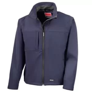 Result Mens Softshell Premium 3 Layer Performance Jacket (Waterproof, Windproof & Breathable) (4XL) (Navy Blue)