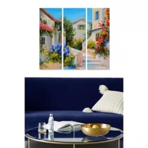 MDF202729450 Multicolor Decorative MDF Painting (3 Pieces)