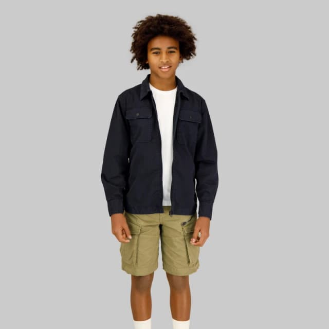 G Star Kids Zip-Through Overshirt Navy male 8Y