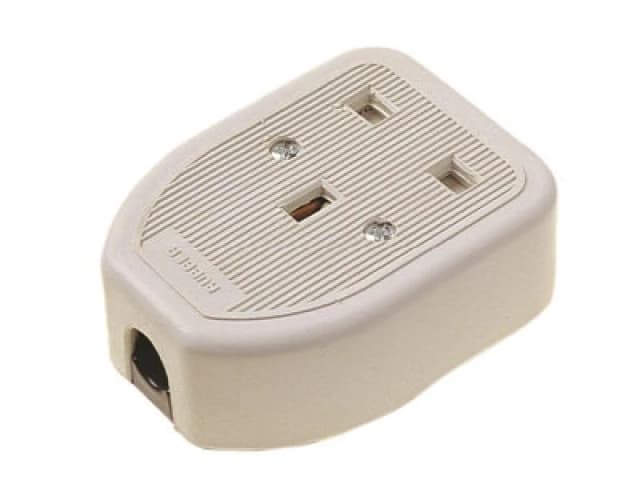 Dencon 9413Wnb Rubber Trailing Socket 13A 1-Gang White Dcn9413Wnb