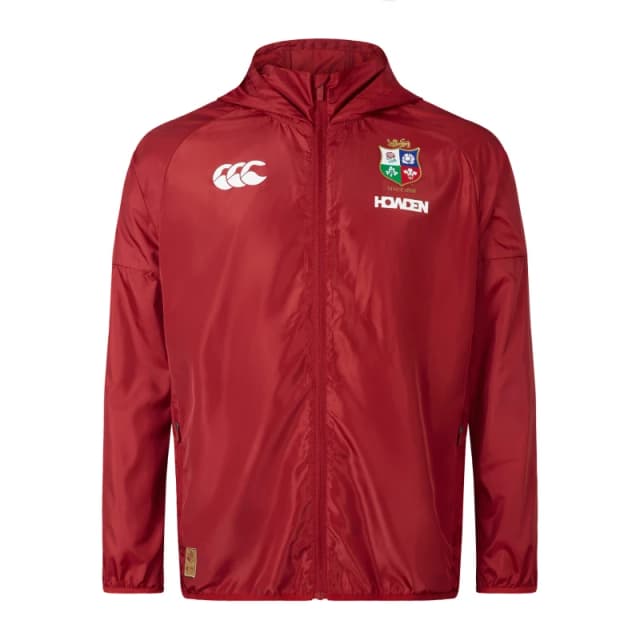 Canterbury British and Irish Lions 2024 Lightweight Rain Jacket Adults - Red Red S