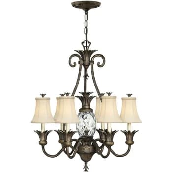 Elstead - Plantation - 7 Light Multi Arm Chandelier Bronze Finish, E14