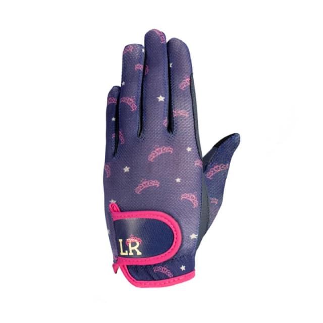 Little Rider Sabina Mesh Riding Gloves in Navy Size: Small Navy Unisex S