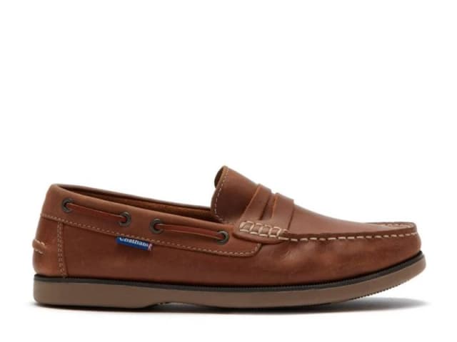 CHATHAM MARINE Mens Shanklin - Premium Leather Loafers in Tan Size: 8 Tan Male 8