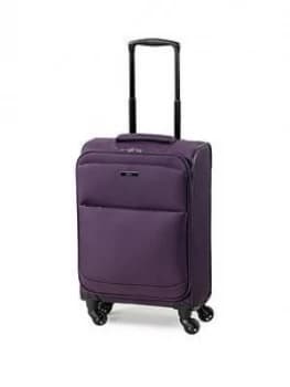 Rock Luggage Ever-Lite Carry-On 4 Wheel Purple Suitcase