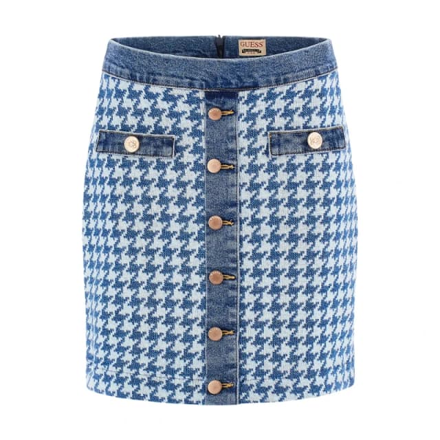 Guess Womens skirt Guess Tweed Bleu Female 26
