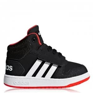adidas Hoops High Top Trainers Infant Boys - Core Black / Cloud White / Hi-