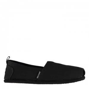SoulCal Long Beach Ladies Canvas Slip Ons - Black