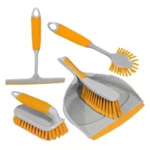 Charles Bentley 'Brights' Cleaning Set - 5 Piece - Yellow