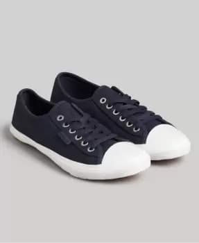Superdry Womens Low Pro Classic Sneakers Navy - Size: 4