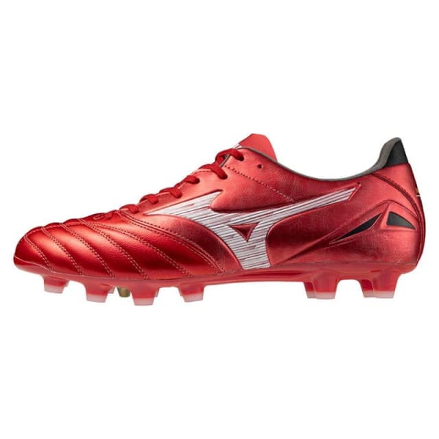 Mizuno Morelia Neo IV Pro Adults Firm Ground Rugby Boots Red/White/Black male 10 (45)