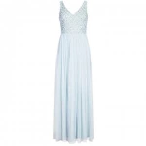 Adrianna Papell Adrianna Embellished Top Dress - AQUA DUST