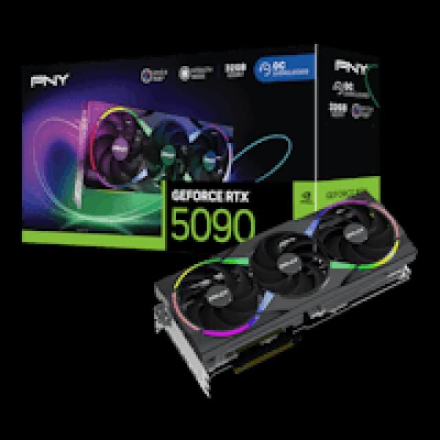 PNY GeForce RTX 5090 32GB ARGB OC Triple Fan GDDR7 Graphics Card - VCG509032TFXXPB1-O