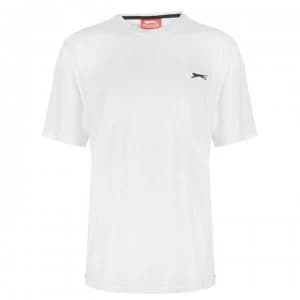Slazenger Plain T Shirt Mens - White