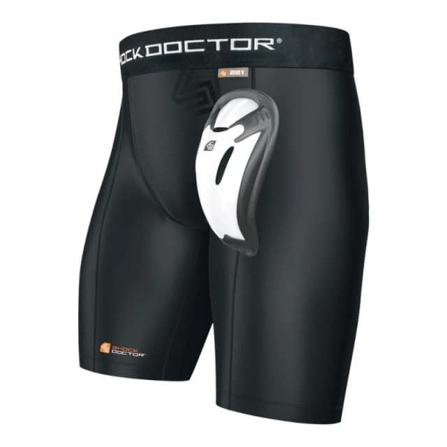 Shock Doctor Mens Core Compression Shorts in Black Size: Medium Black Male M