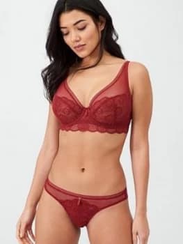 Freya Expression Lace High Apex Bra - Red