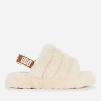 UGG Kids Fluff Yeah Slide Slippers - Natural - UK 1 Kids