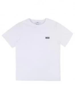 Hugo Boss Classic Short Sleeve T-Shirt White Size 10 Years Boys