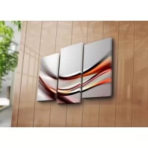 3PATK-106 Multicolor Decorative Canvas Painting (3 Pieces)