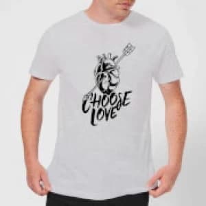 Native Shore Choose Love Mens T-Shirt - Grey - 3XL