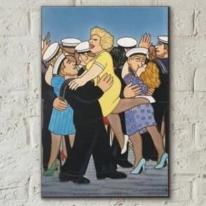 Tile 8x12 Sailors & Sweethearts By Beryl Cook Wall Art