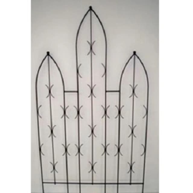Poppy Forge Triple Centre Point Gothic Screen Bare Metal/ready To Rust - Steel - L2 X W91.4 X H180 Cm