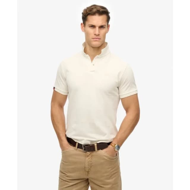 Superdry Vintage Destroyed Polo Shirt chalk Men XXL