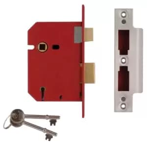 Union Y2201-SC-3.00 2201 5 Lever Mortice Sashlock Satin Chrome 77....