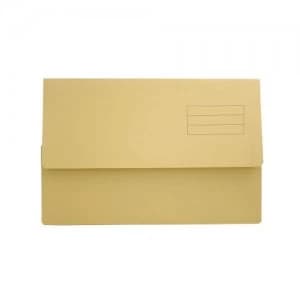 Value Document Wallet Foolscap Yellow PK50