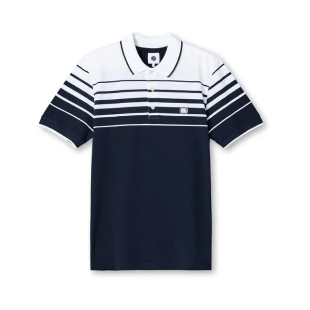 Pretty Green Mens Gradient Short-Sleeve Polo Shirt Navy male Small