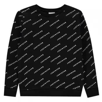 Hype AOP Crew Sweatshirt - Black