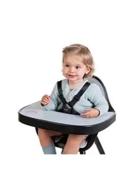Childhome Evolu Tray Abs Black + Silicone Placemat, One Colour