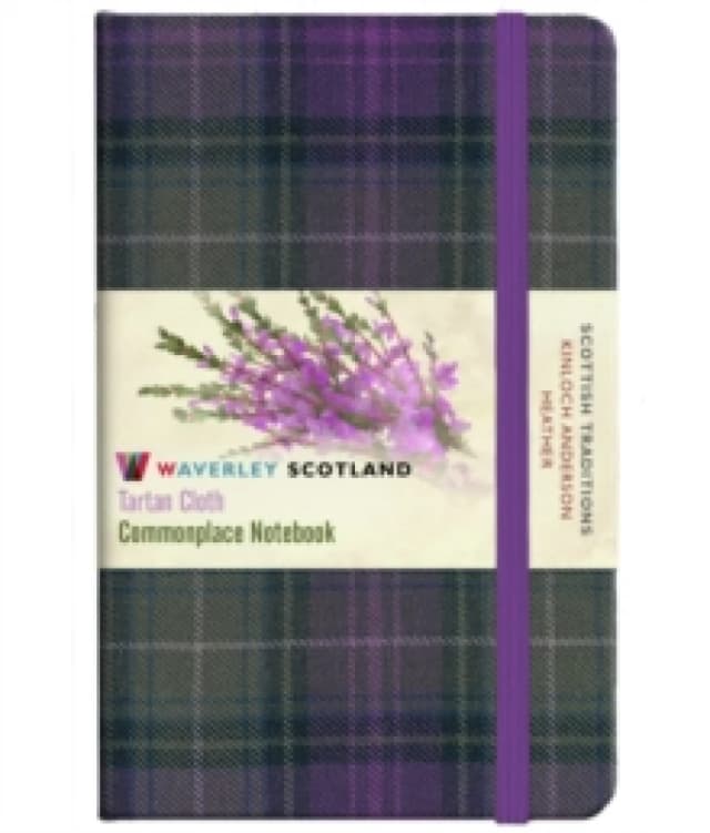 Waverley S.T. (M): Heather Pocket Genuine Tartan Cloth Commonplace Notebook Hardback