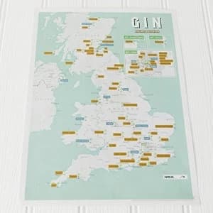 Gin Collect and Scratch Print 2017 Wallchart
