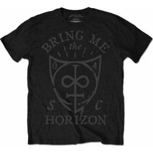 Bring Me The Horizon - Hand Drawn Shield Unisex Large T-Shirt - Black