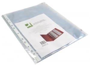 Q-Connect Punched Business Card Pocket Polypropylene A4 Capacity 20 P