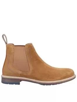 Hush Puppies Justin Suede Chelsea Boot, Light Brown, Size 10, Men