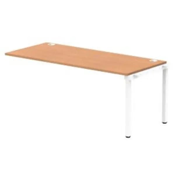 Impulse Bench Single Row Ext Kit 1800 White Frame Office Bench Desk DYNIB00481