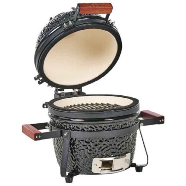 Beliani Mini Charcoal Bbq Grill Kamado Ceramic Black