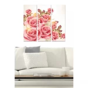 MDF2871040 Multicolor Decorative MDF Painting (3 Pieces)