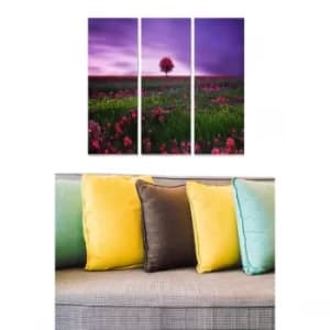 MDF7708545 Multicolor Decorative MDF Painting (3 Pieces)