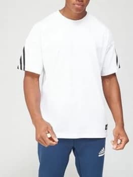 Adidas 3-Stripe T-Shirt - White