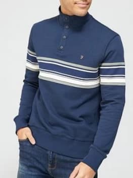 Farah Hales Long Sleeve Sweatshirt - Navy