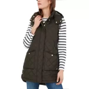 Joules Womens Chatham Longline Quilted Gilet Bodywarmer UK 14- Bust 39.5', (100cm)
