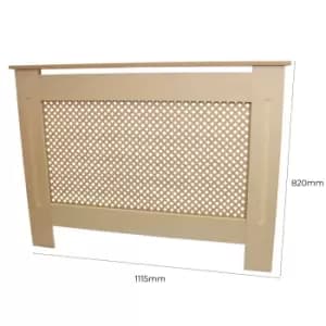 Monster Shop 1115Mm Natural MDF Radiator Cover