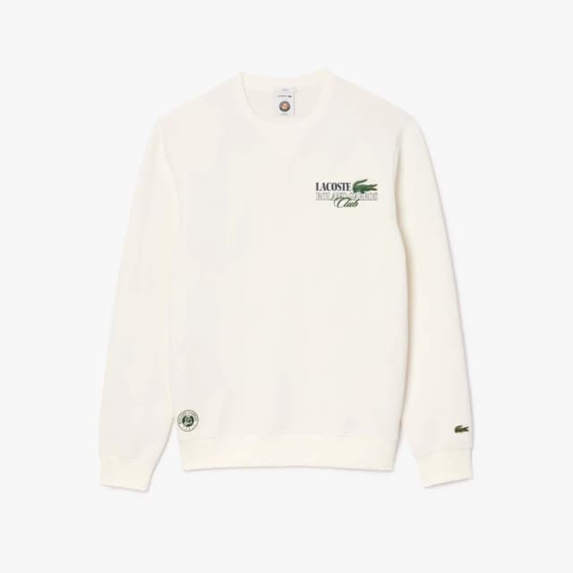 Lacoste Sportsuit Roland-Garros Edition Sweatshirt Cream male 2XS