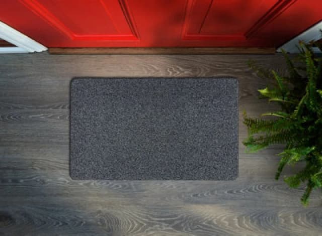 RugsX Doormat Michigan 920 Antislip, Outdoor, Indoor, Gum - Anthracite 40X60 Cm