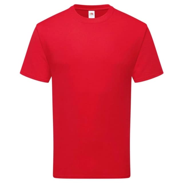 Fruit of the Loom Mens Pure Cotton T-Shirt in Red Size: Small Red Male S