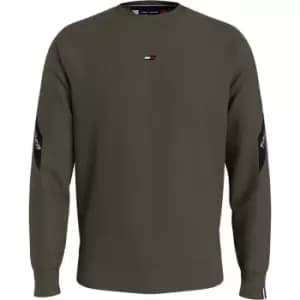 Tommy Sport Tape Crew Sweater - Green