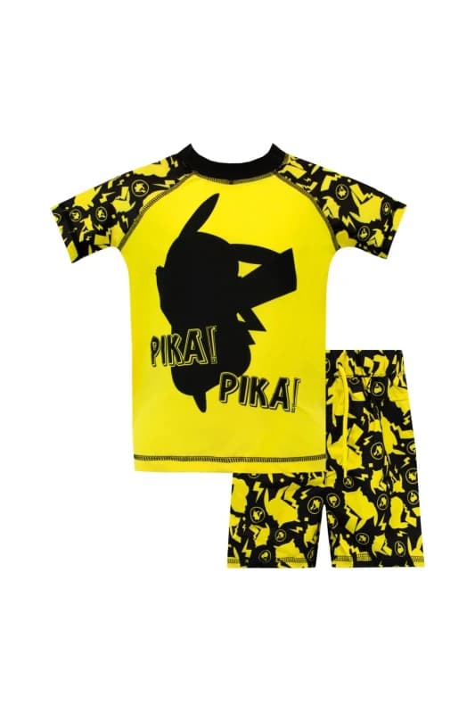 Pokemon Pikachu Two Piece Swim Set Yellow